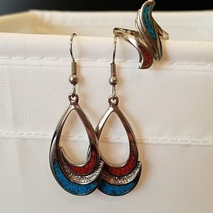 Turquoise Earring & Ring set